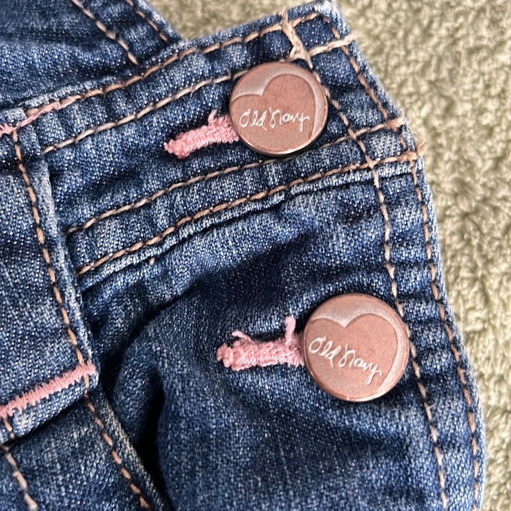 ๐ 2/$15 Old Navy Girls Denim Overalls-2T - Picture 8 of 9